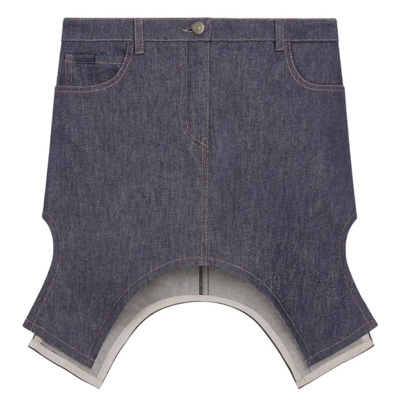 Courreges Dresses & Skirts - Asymmetrical Denim Skirt - Blue